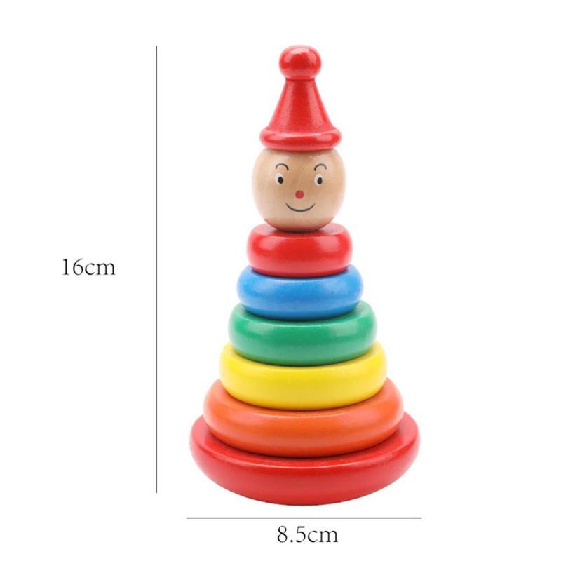 Wooden Rainbow Stacking Tower β Balance, Color & Fun!