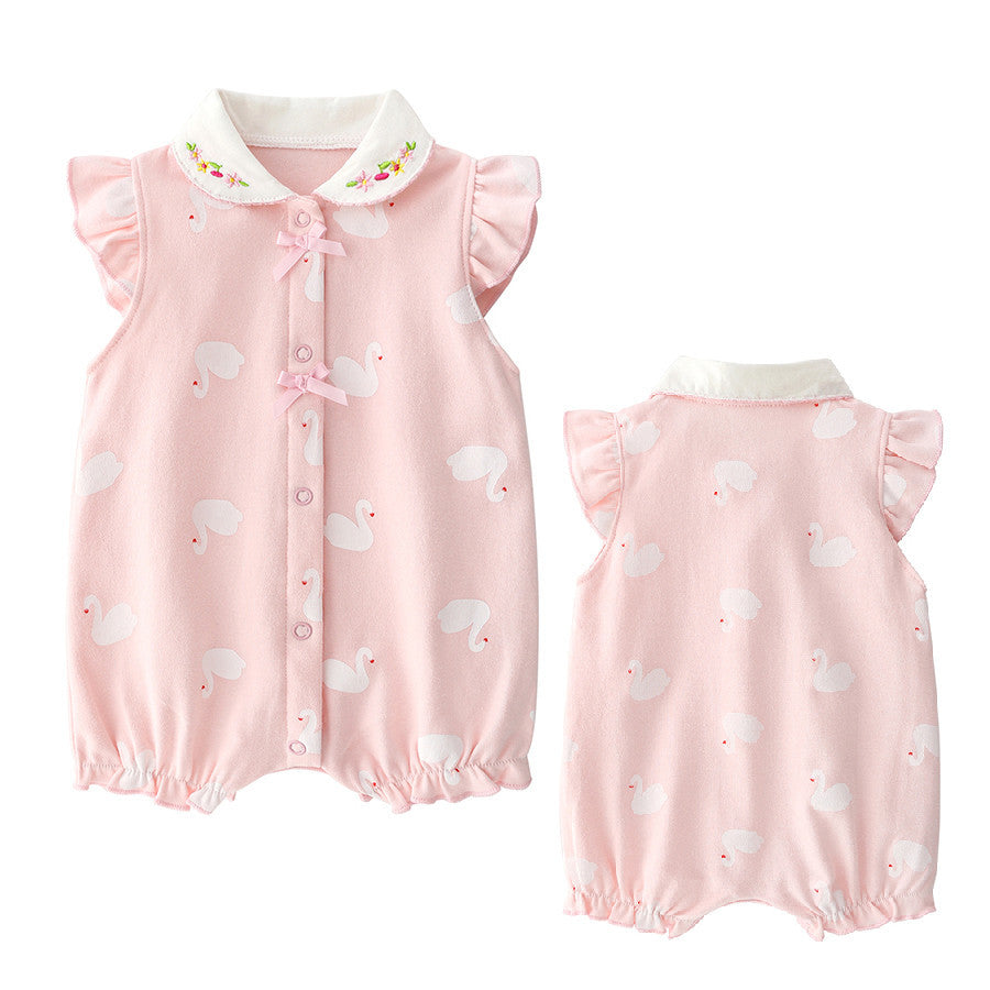 Toddler Princess Summer Cotton Romper