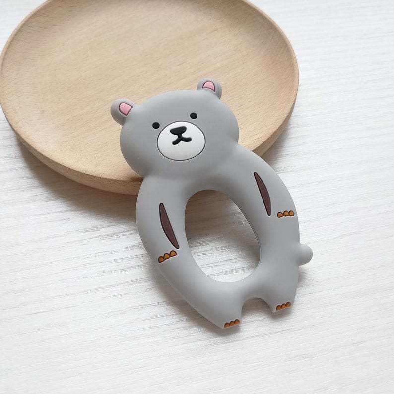 Silicone Baby Teether – Safe & Soft Teething Toy for Infants 3+ Months