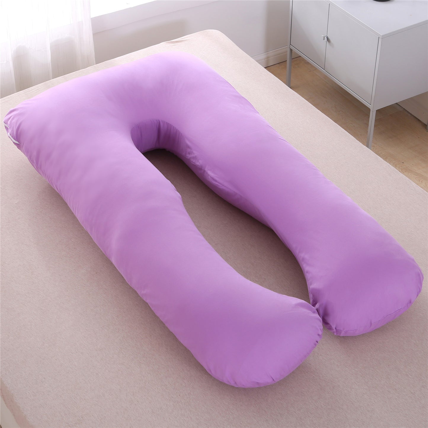 Full Body Maternity Pillow – Removable & Washable U-Shape Support for Pregnancy Comfort