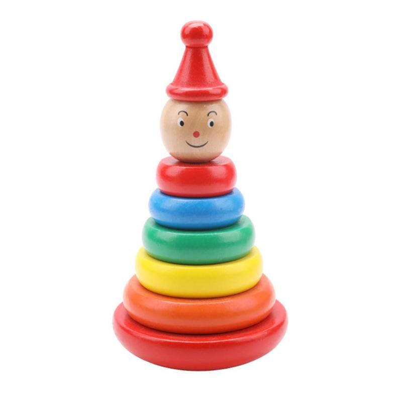 Wooden Rainbow Stacking Tower β Balance, Color & Fun!