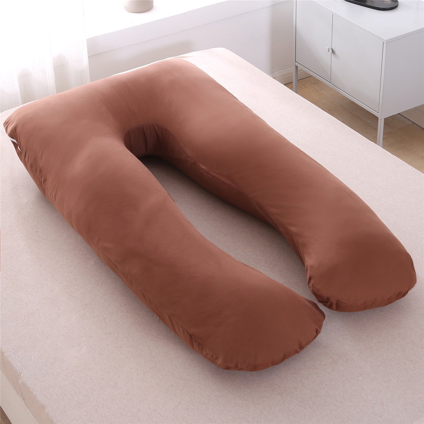 Full Body Maternity Pillow – Removable & Washable U-Shape Support for Pregnancy Comfort