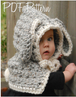 Handmade Baby Girls Winter Hats & Wrap Bear Scarf Caps