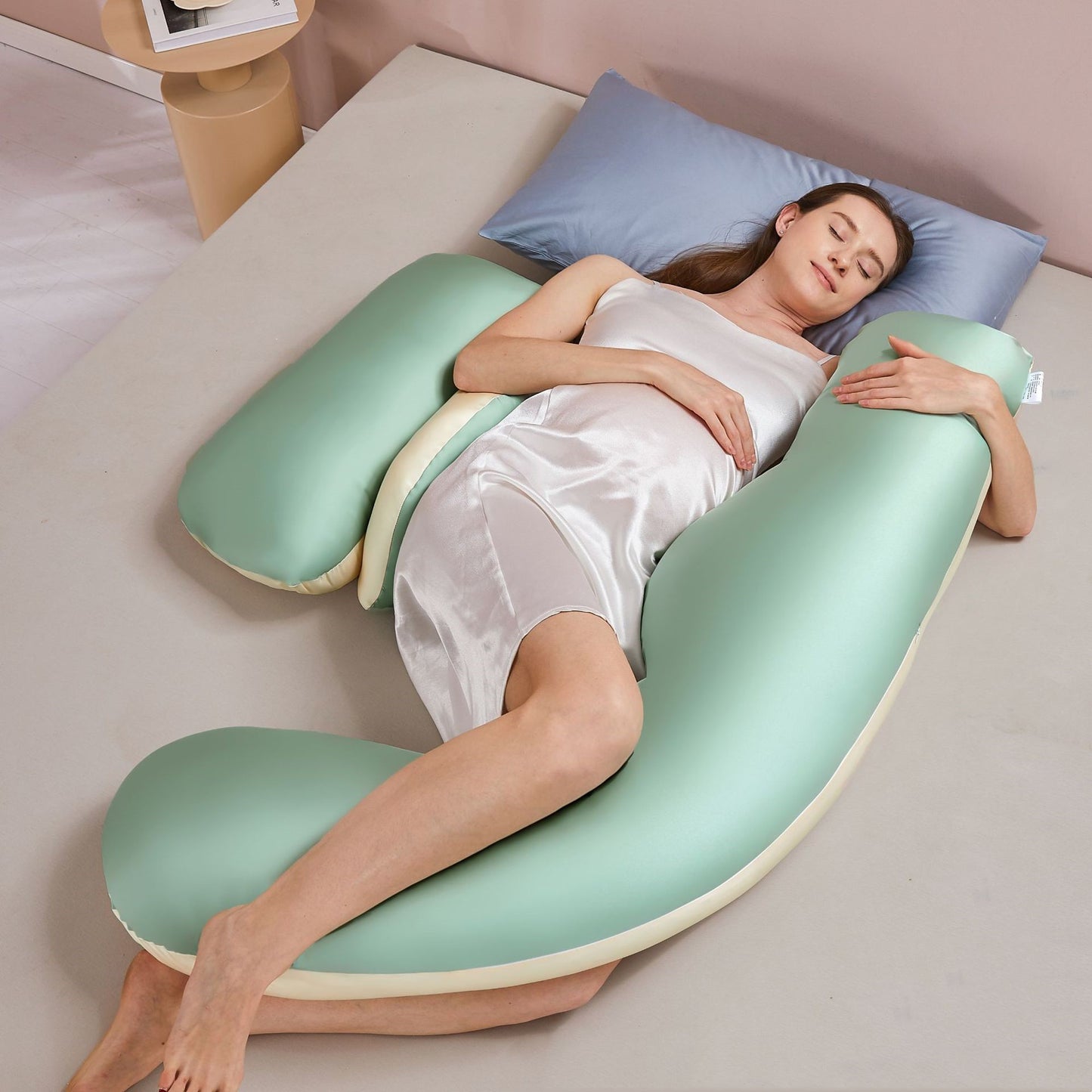 Summer Tencel Maternity Pillow – Side Sleeping & Abdominal Support