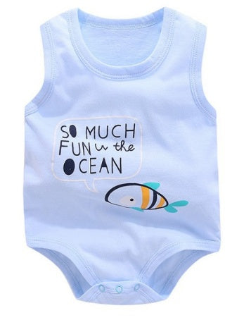 Sleeveless Baby Rompers | 100% Cotton Newborn Clothes