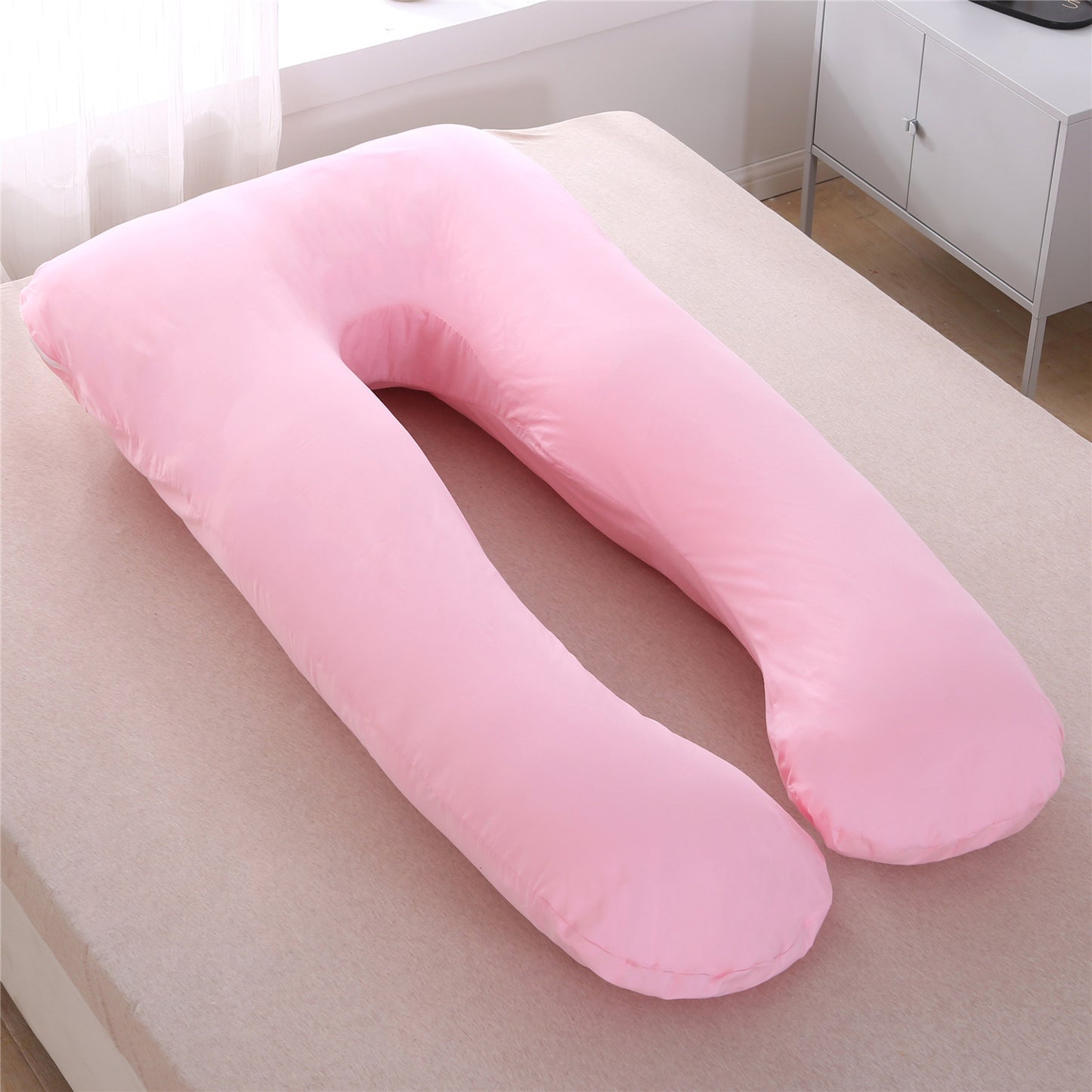 Full Body Maternity Pillow – Removable & Washable U-Shape Support for Pregnancy Comfort