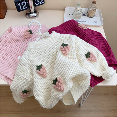 Winter Cotton Sweater for Baby Girls | Soft & Cozy Knitwear