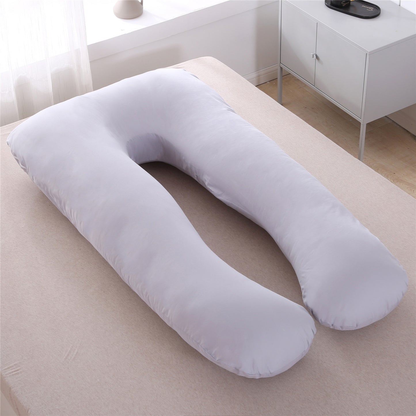 Full Body Maternity Pillow – Removable & Washable U-Shape Support for Pregnancy Comfort