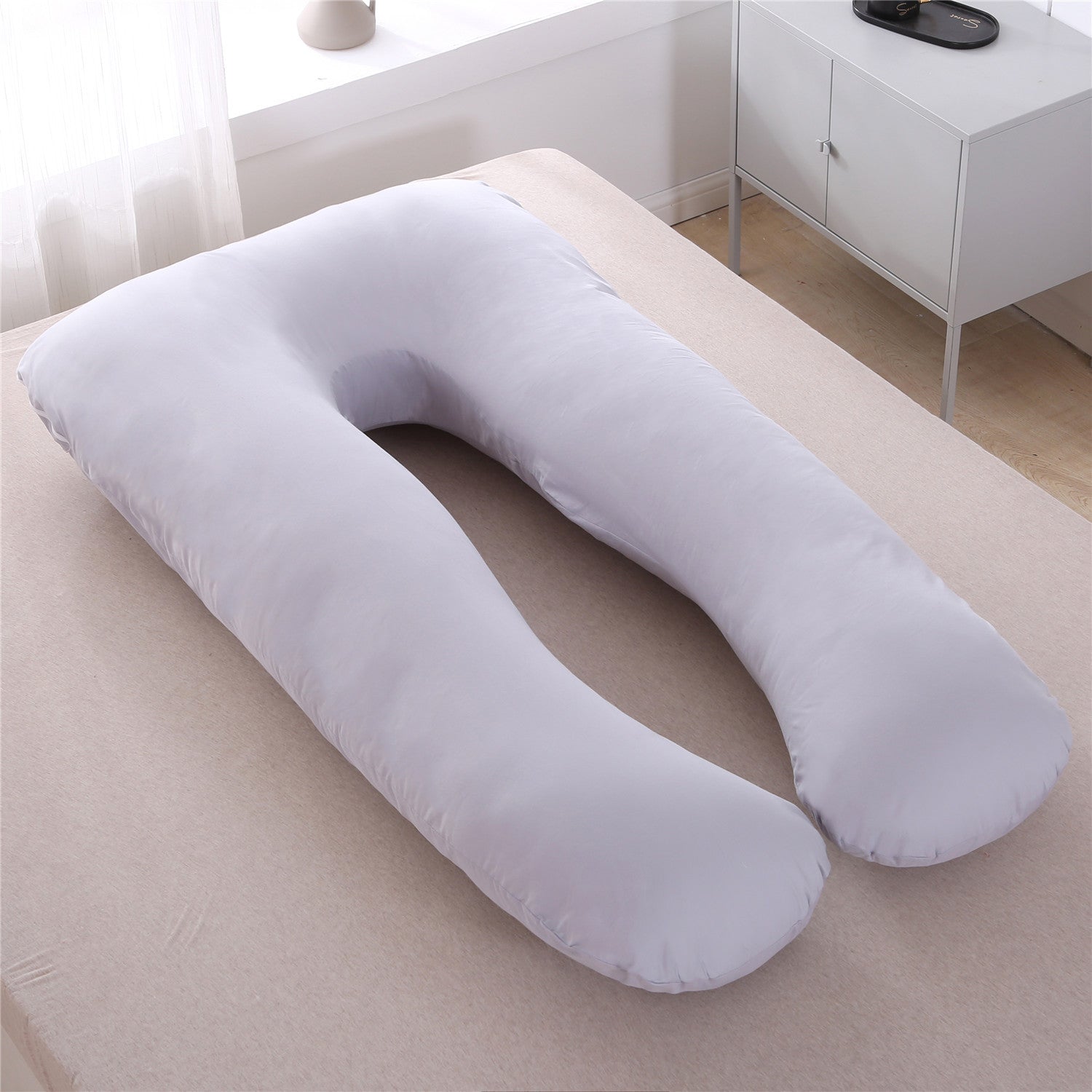 Full Body Maternity Pillow – Removable & Washable U-Shape Support for Pregnancy Comfort