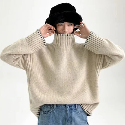 New Turtleneck Loose Fit Sweaters For Women