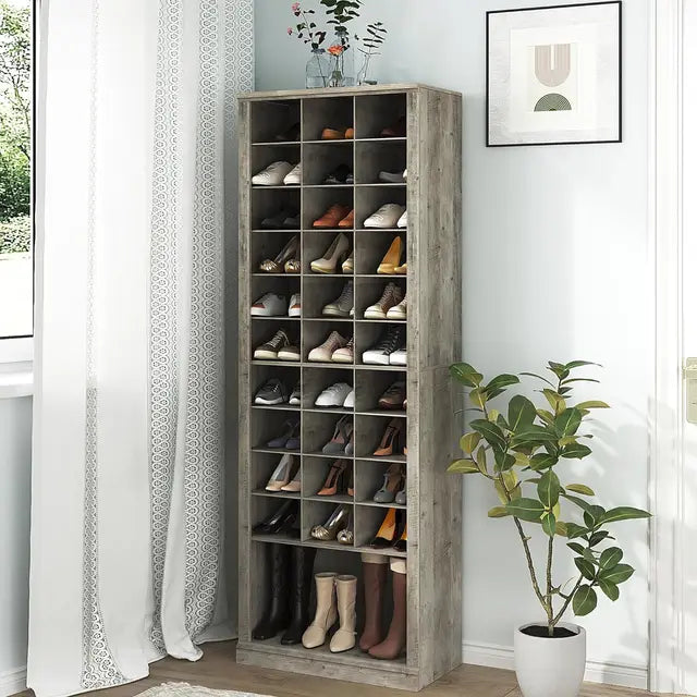Free Standing Space 11-Tier Shoe Storage Cabinet