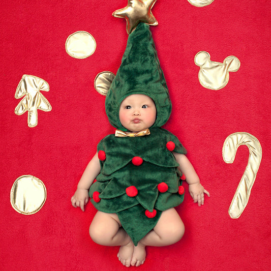 Children's Photographic Clothing Set with Hat - Size 0-6 Months