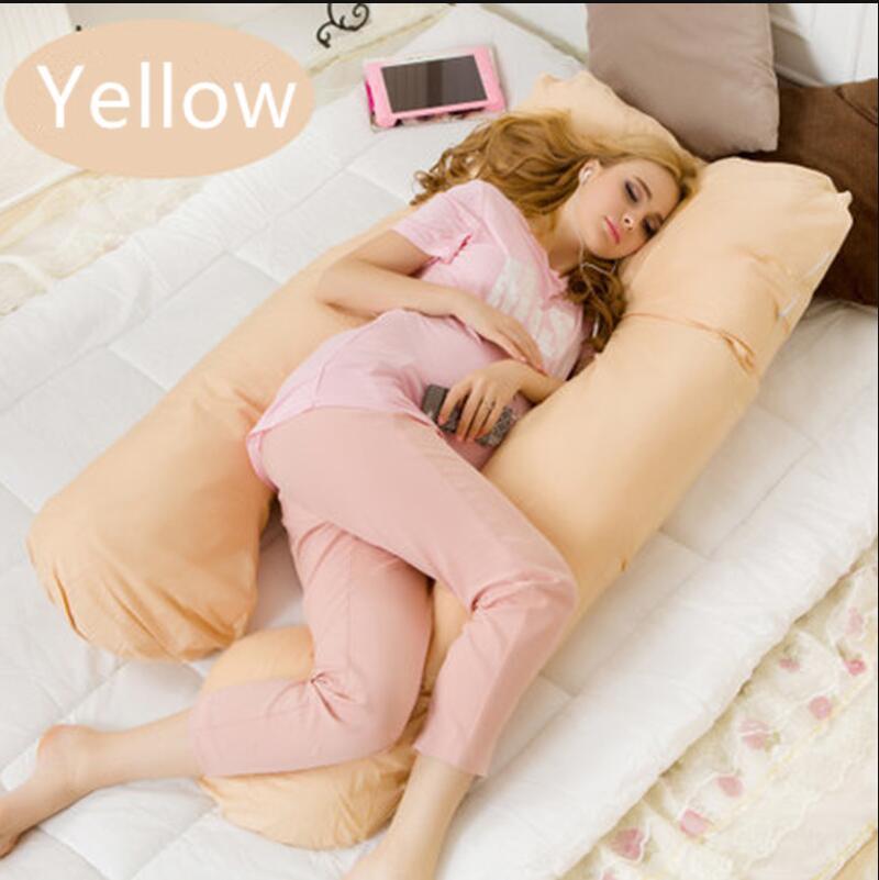 Pregnancy & Maternity Body Pillow – Full Body Support with Removable Cotton Cover