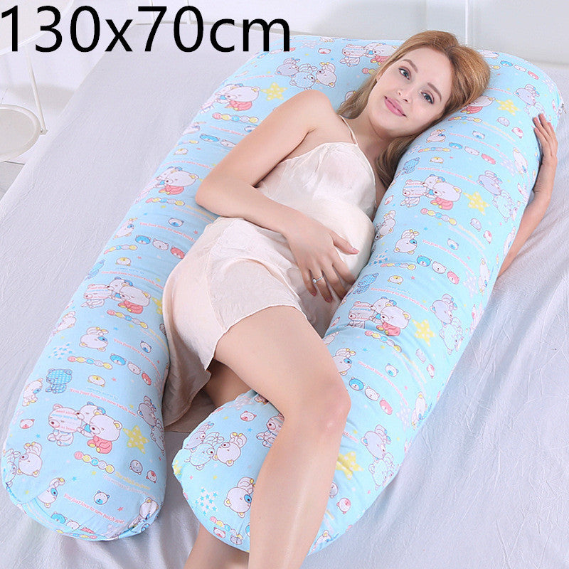 Pregnancy & Maternity Body Pillow – Full Body Support with Removable Cotton Cover