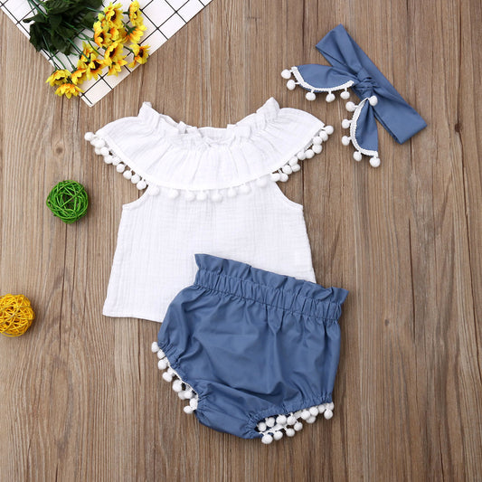 Soft Cotton Sleeveless Set for Girls – Stylish & Comfortable