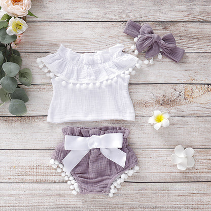 Soft Cotton Sleeveless Set for Girls – Stylish & Comfortable