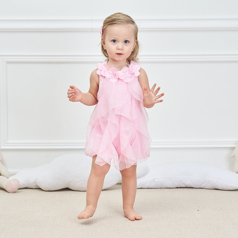 Sleeveless Summer Dress for Baby Girls – Cotton, Soft & Breathable