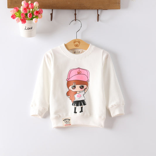 Korean Style Cartoon Baby Pullover – Soft Cotton Blend
