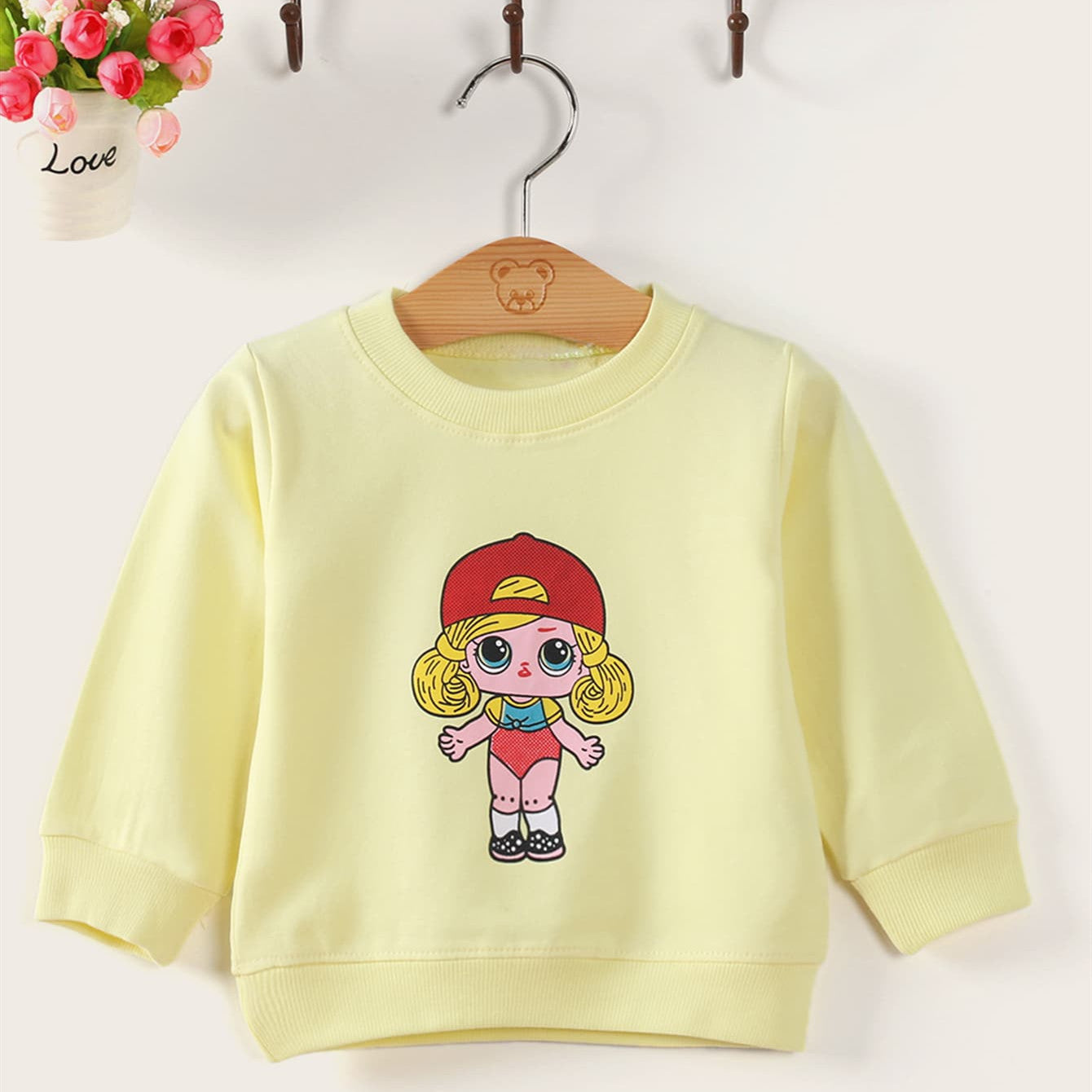 Korean Style Cartoon Baby Pullover – Soft Cotton Blend