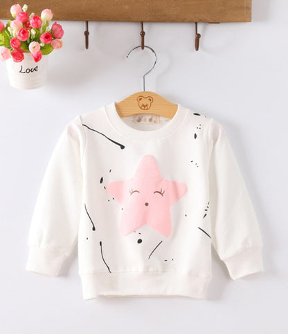 Korean Style Cartoon Baby Pullover – Soft Cotton Blend