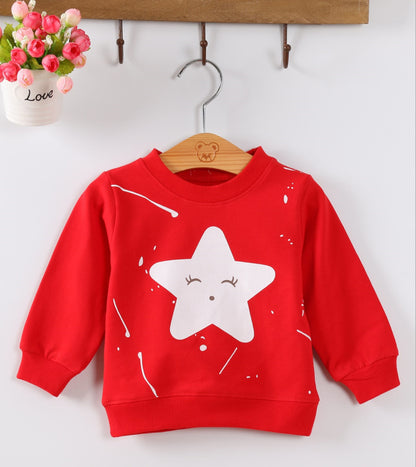 Korean Style Cartoon Baby Pullover – Soft Cotton Blend