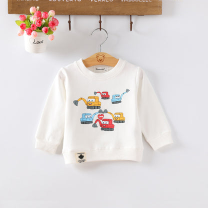 Korean Style Cartoon Baby Pullover – Soft Cotton Blend