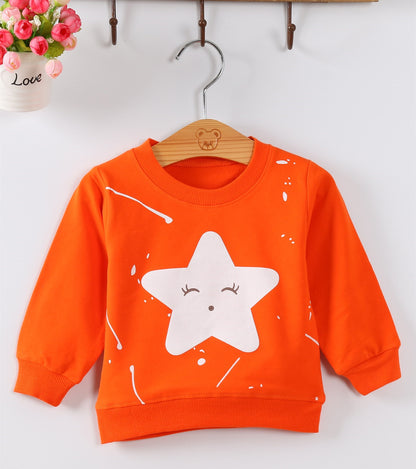 Korean Style Cartoon Baby Pullover – Soft Cotton Blend