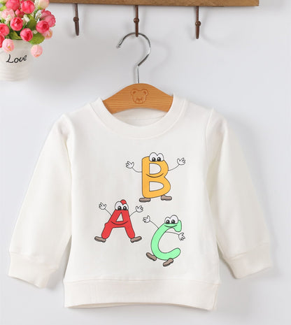 Korean Style Cartoon Baby Pullover – Soft Cotton Blend