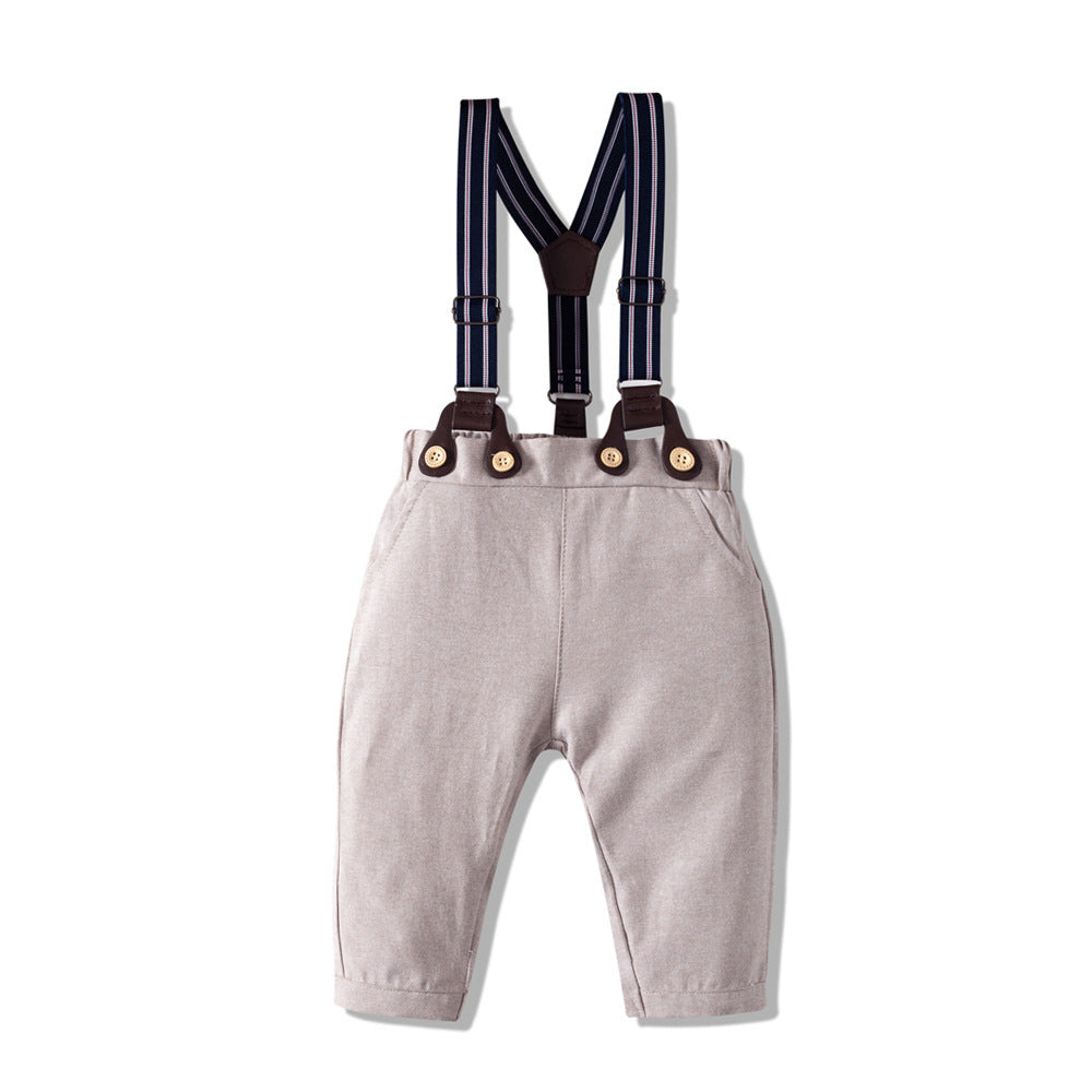 Gentleman's Cotton Romper Suit – Soft & Comfortable for Babies