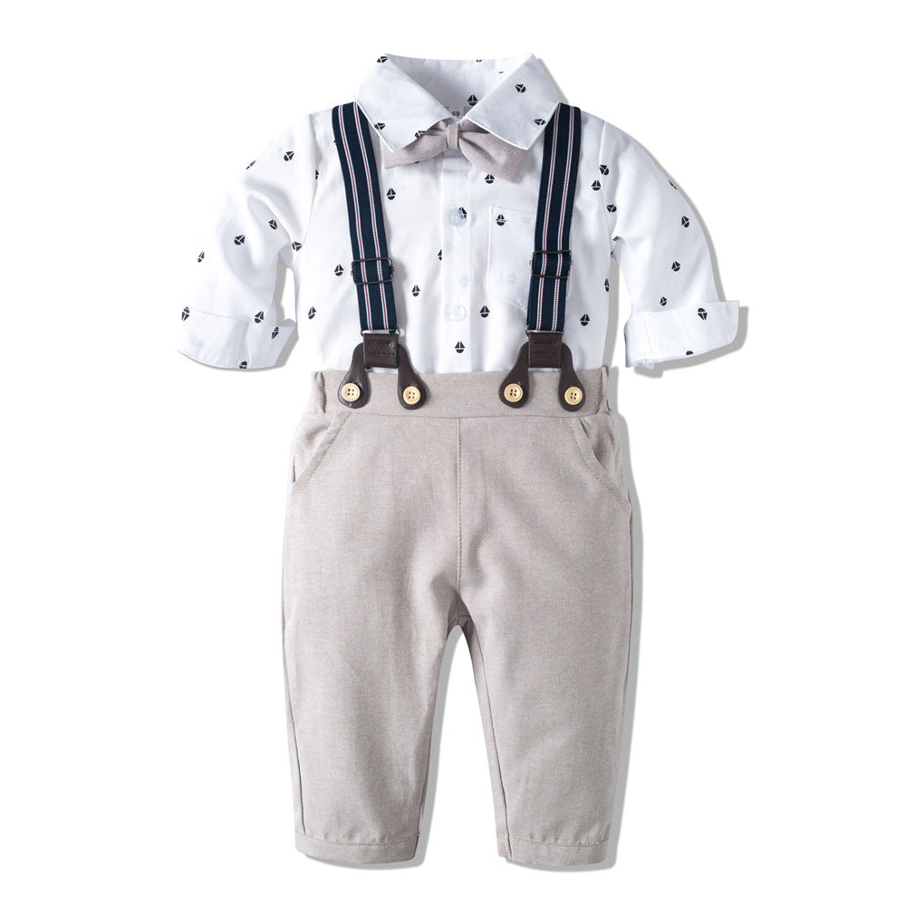 Gentleman's Cotton Romper Suit – Soft & Comfortable for Babies