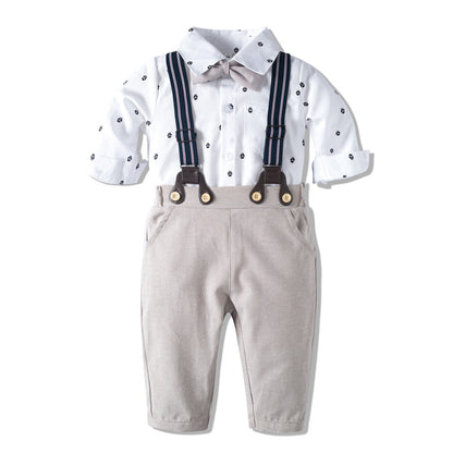 Gentleman's Cotton Romper Suit – Soft & Comfortable for Babies