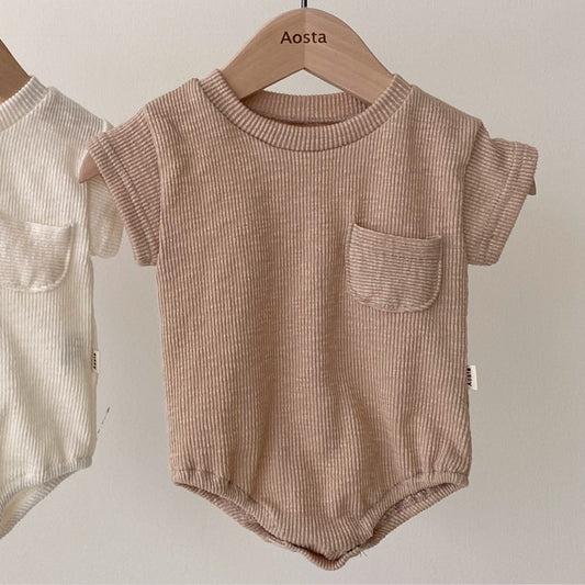 Unisex Cotton Triangle Romper – Breathable, Soft & Summer-Ready