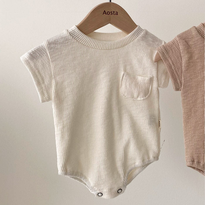 Unisex Cotton Triangle Romper – Breathable, Soft & Summer-Ready