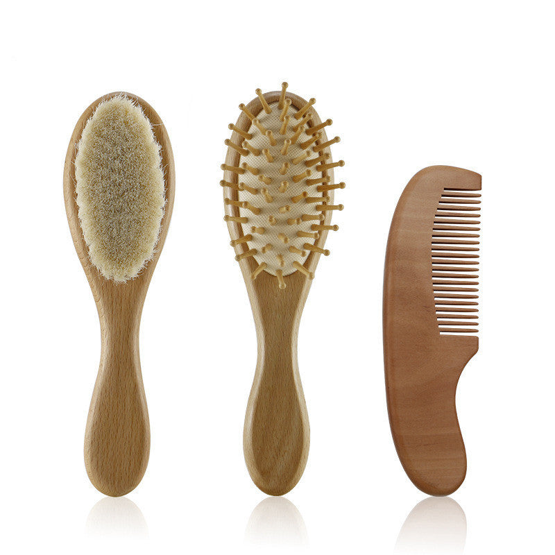 Premium Beech Wood Wool Brush Set – Gentle Fabric Care for Delicates