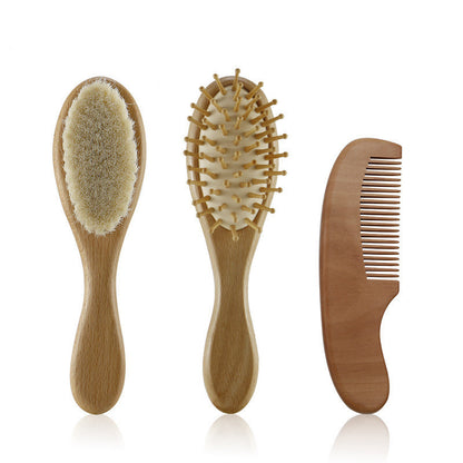 Premium Beech Wood Wool Brush Set – Gentle Fabric Care for Delicates