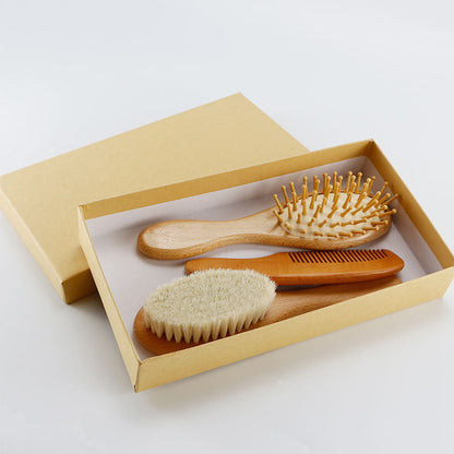 Premium Beech Wood Wool Brush Set – Gentle Fabric Care for Delicates