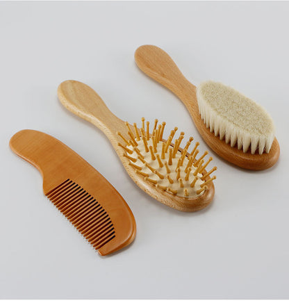 Premium Beech Wood Wool Brush Set – Gentle Fabric Care for Delicates