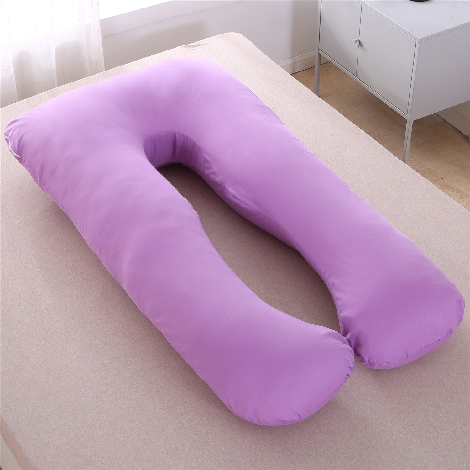 Full Body Maternity Pillow – Removable & Washable U-Shape Support for Pregnancy Comfort