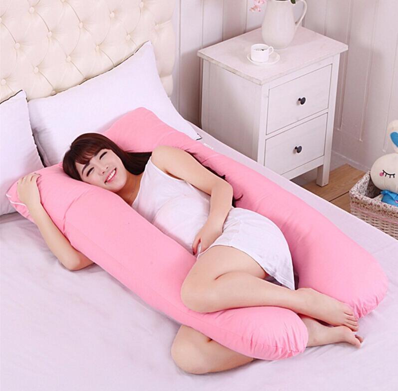 Pregnancy & Maternity Body Pillow – Full Body Support with Removable Cotton Cover