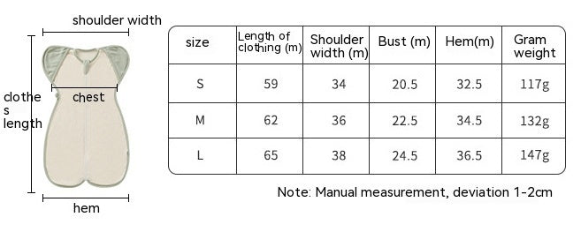 Organic Cotton Baby Sleeping Bag – Breathable All-Season Sleep Sack for Infants