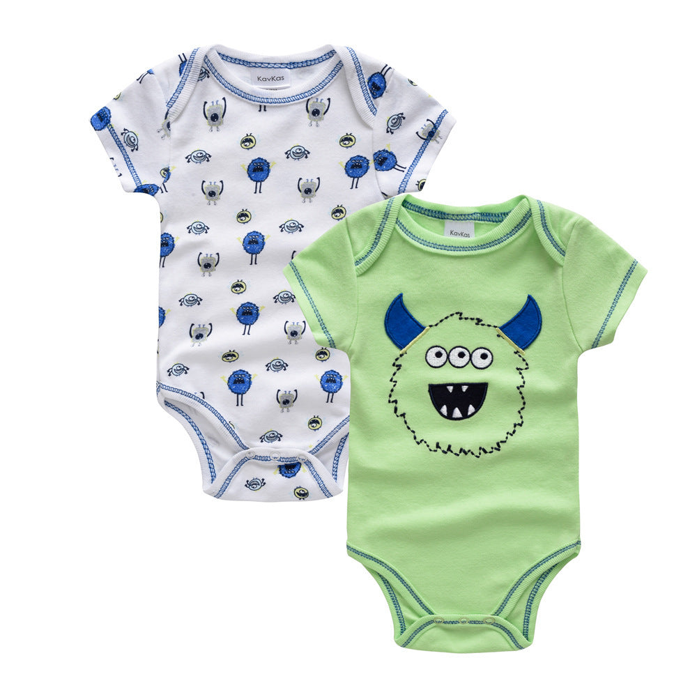Soft Cotton Triangle Baby Climbing Romper – Seamless Comfort for Newborns