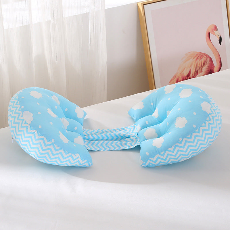 Butterfly-Shaped Maternity Waist Pillow – Dual Semi-Circular Support for Expecting Moms