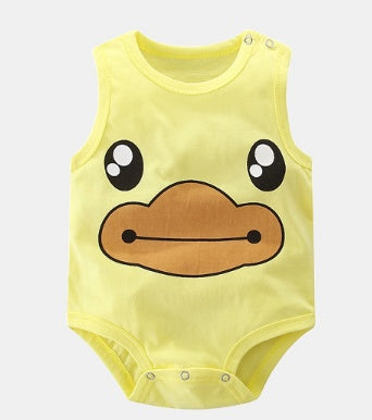 Sleeveless Baby Rompers | 100% Cotton Newborn Clothes