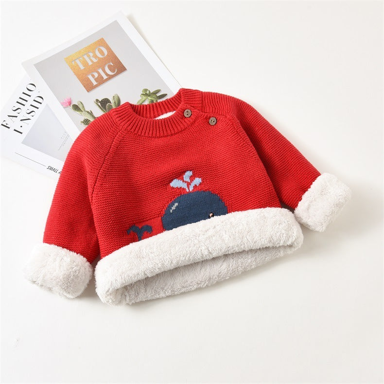Cozy Cotton Pullover with Motion Elements – Soft-Treated Comfort