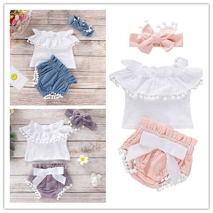 Soft Cotton Sleeveless Set for Girls – Stylish & Comfortable