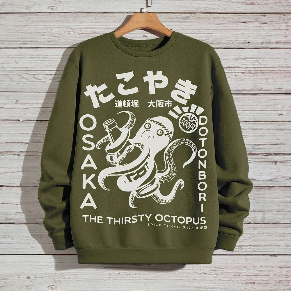 OSAKA JAPAN Printed Cool Sweatshirts