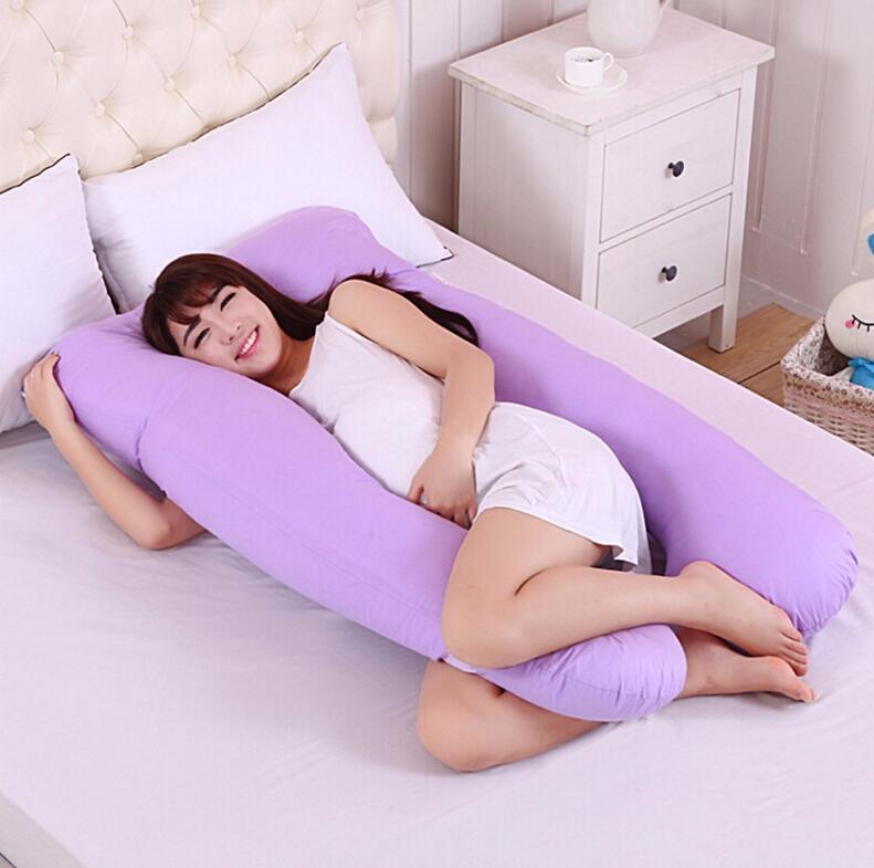 Pregnancy & Maternity Body Pillow – Full Body Support with Removable Cotton Cover