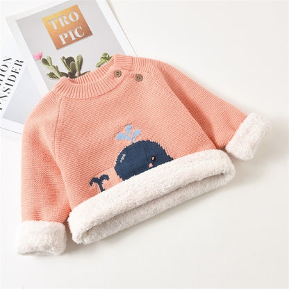 Cozy Cotton Pullover with Motion Elements – Soft-Treated Comfort