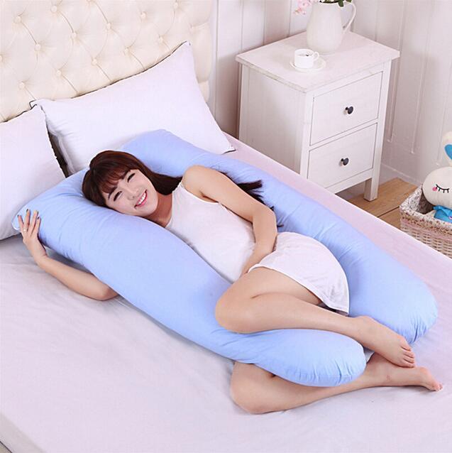 Pregnancy & Maternity Body Pillow – Full Body Support with Removable Cotton Cover