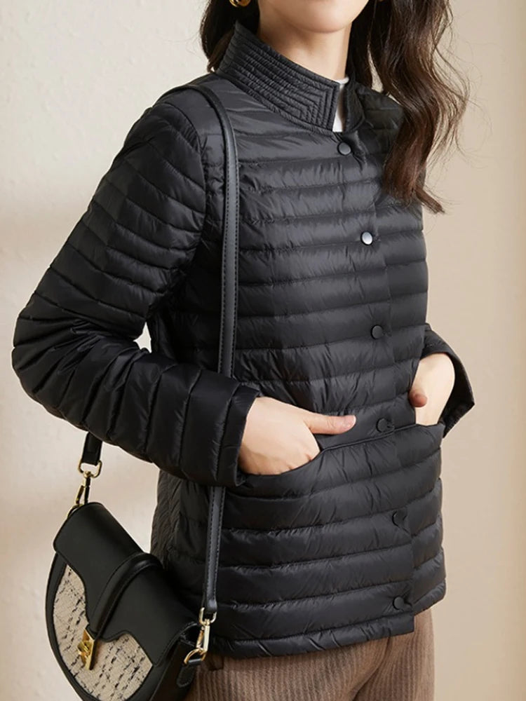 Autumn Lightweight Thin Short Down Puffer Jackets